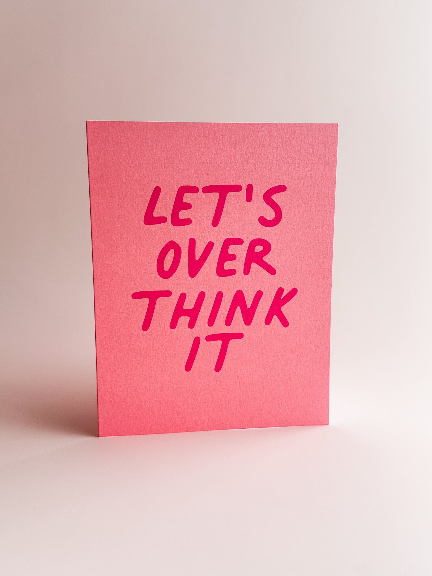 Let's Overthink It - Greeting Card