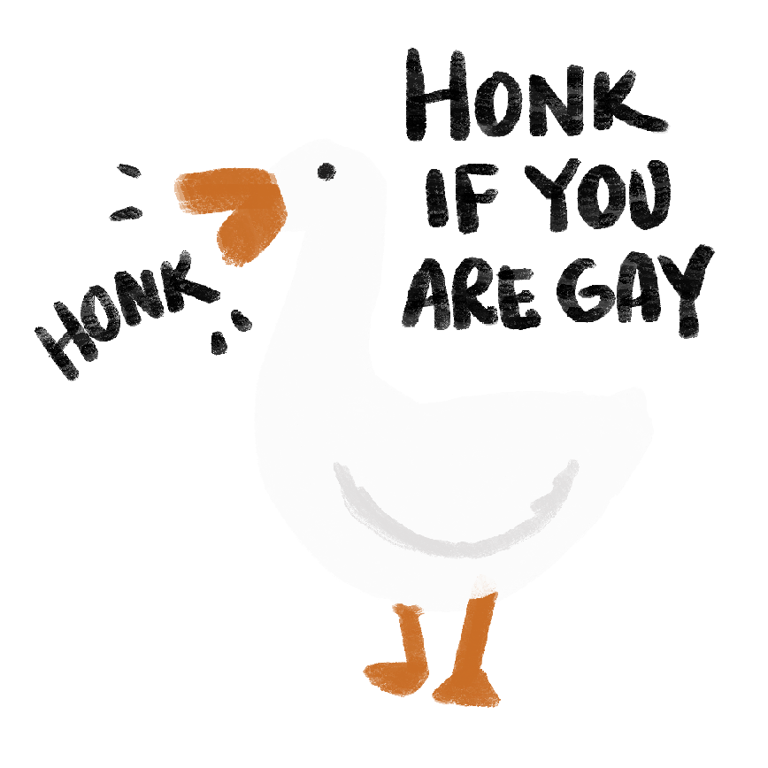 Gay Goose Sticker