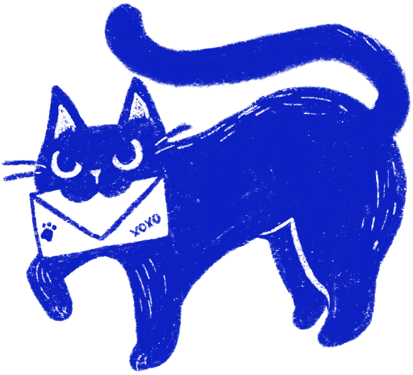 Mail Cat Sticker