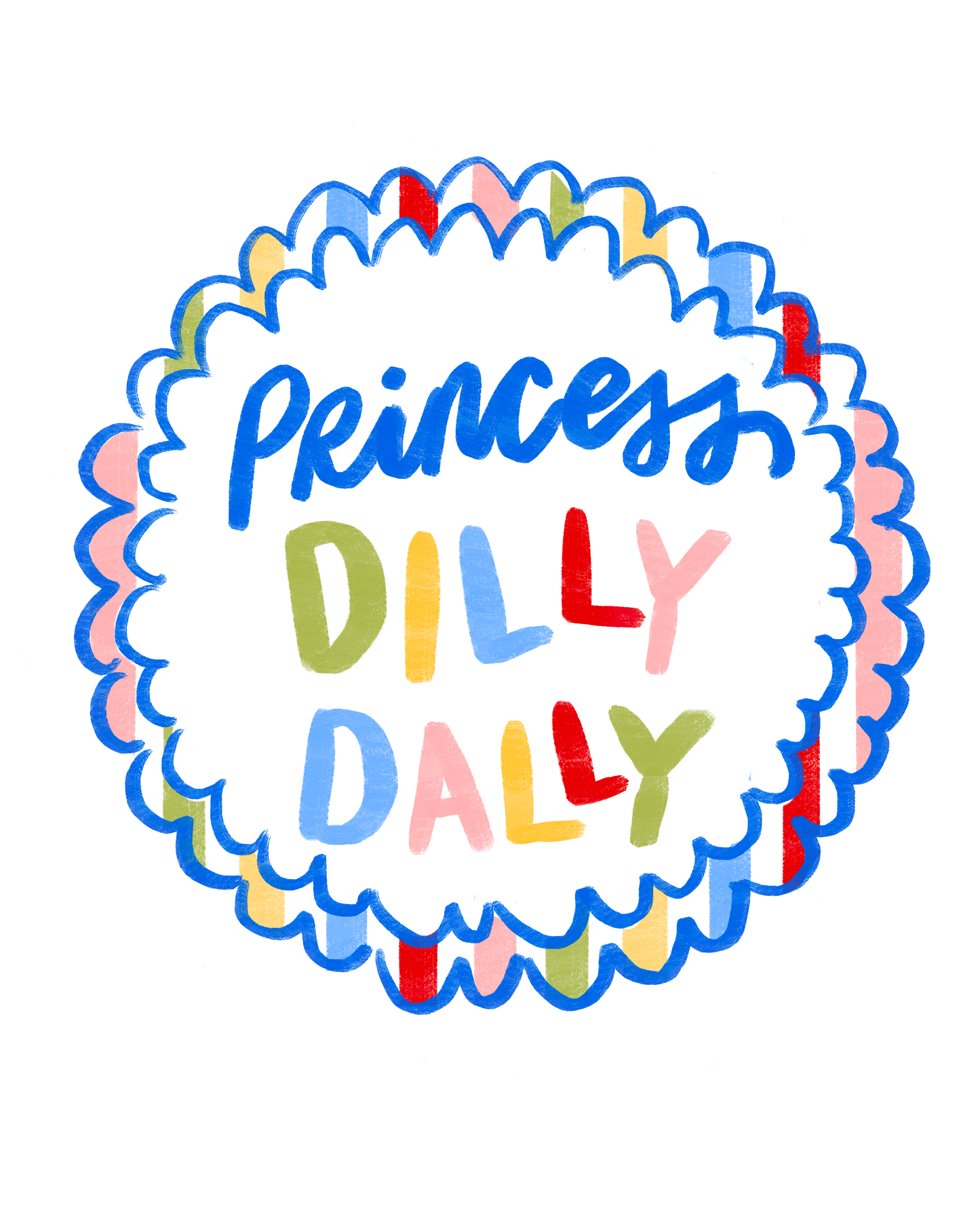 Princess Dilly Dally Sticker
