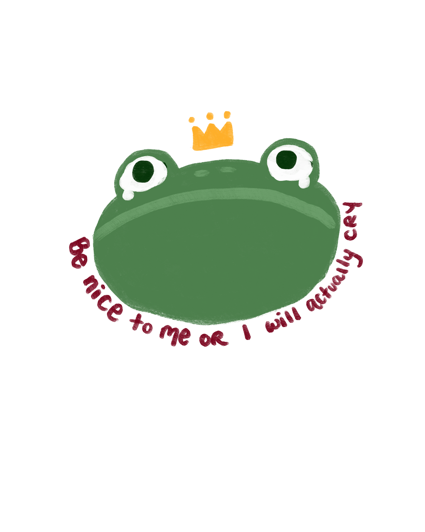 Sensitive Frog Sticker