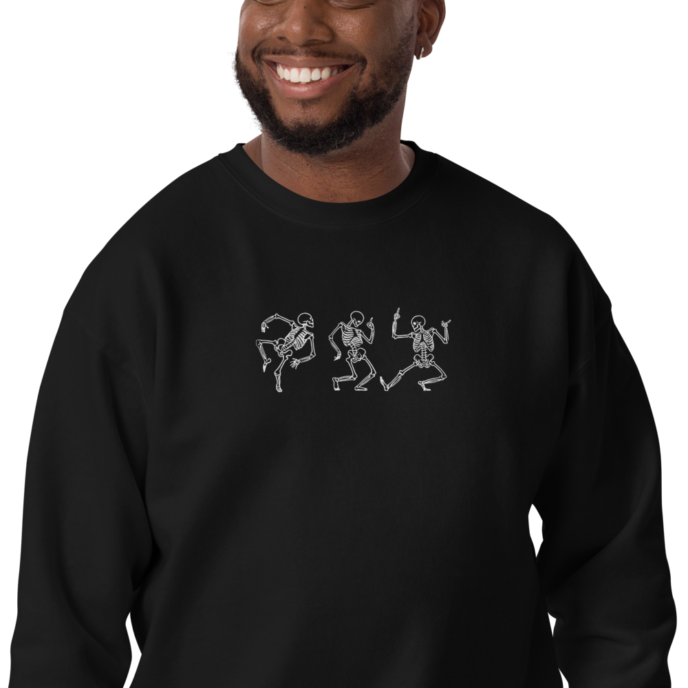 Embroidered Skelly Sweater