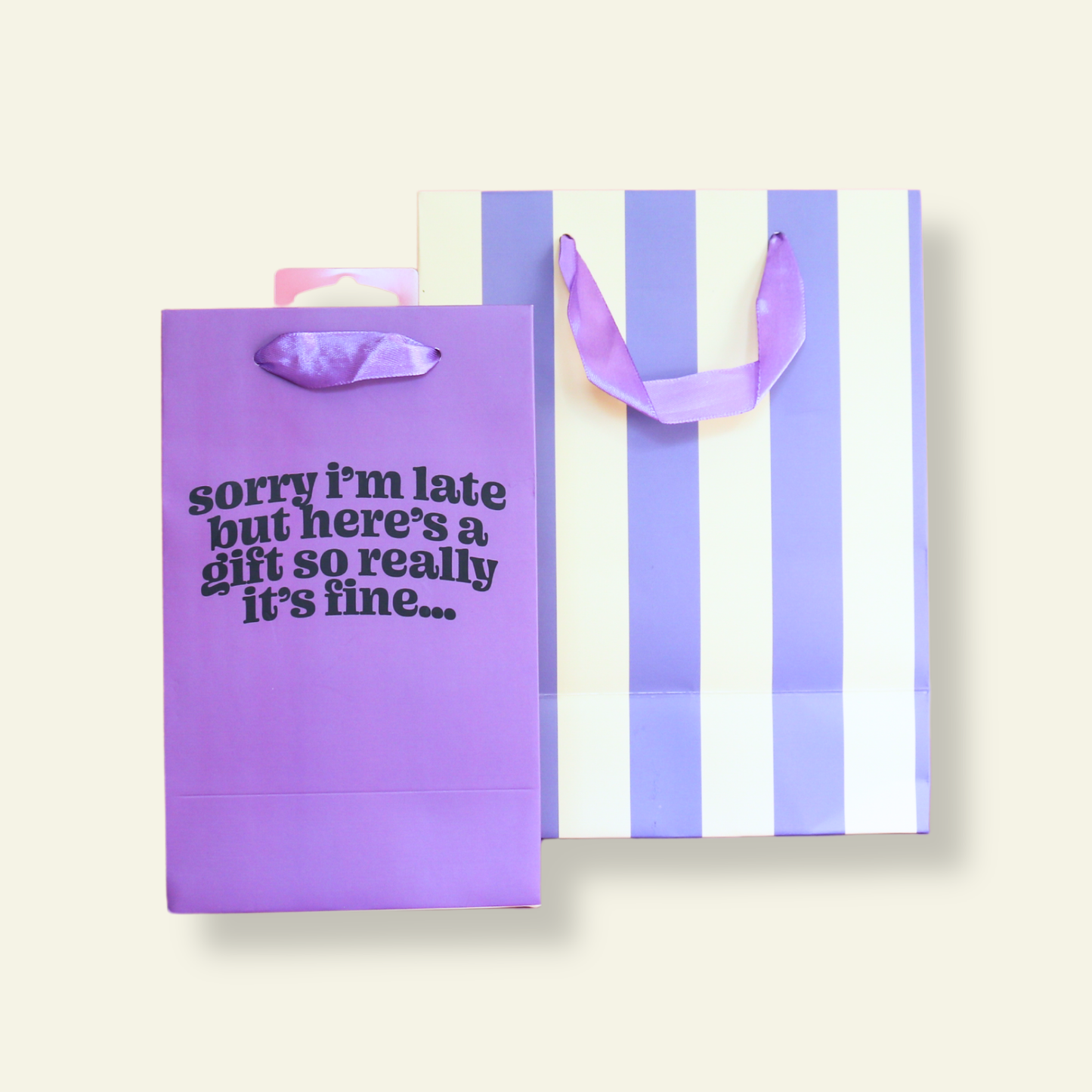 Sorry I'm Late - Birthday Gift Bag, Funny Gift Bag, Gift Wrap