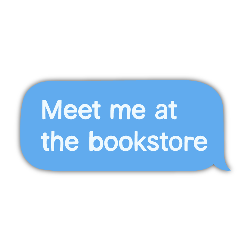 Meet Me At The Bookstore Sticker | Bookish Vinyl Sticker