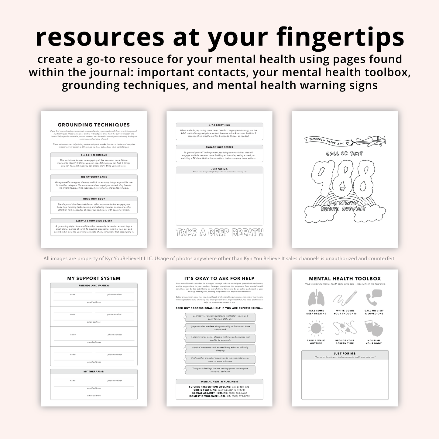 Mental Health Daily Journal - I'll Unpack This In Therapy