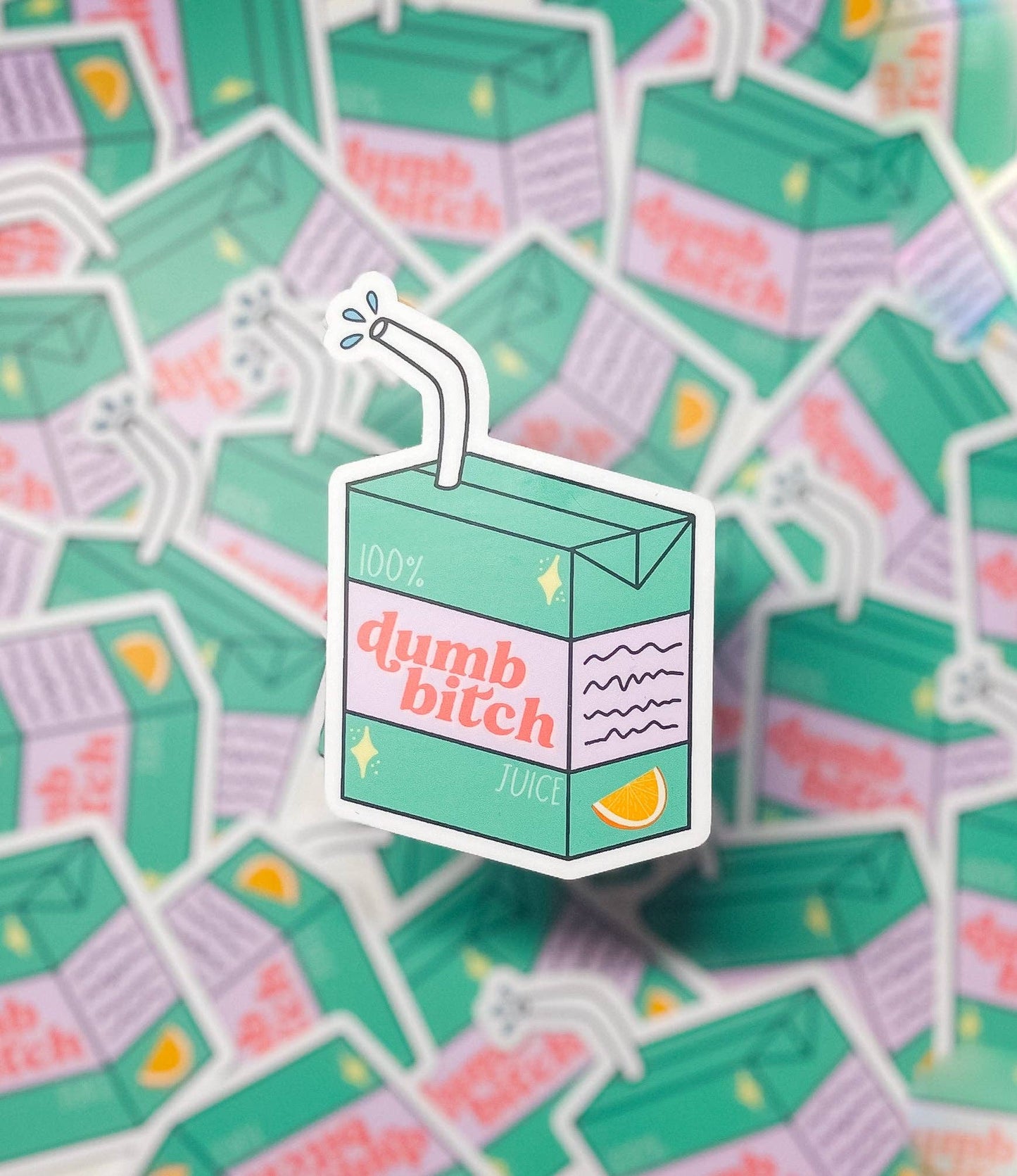 Dumb Bitch Juice Sticker - Funny - Food - Drinks - Unfiltered - Sarcastic - Relatable