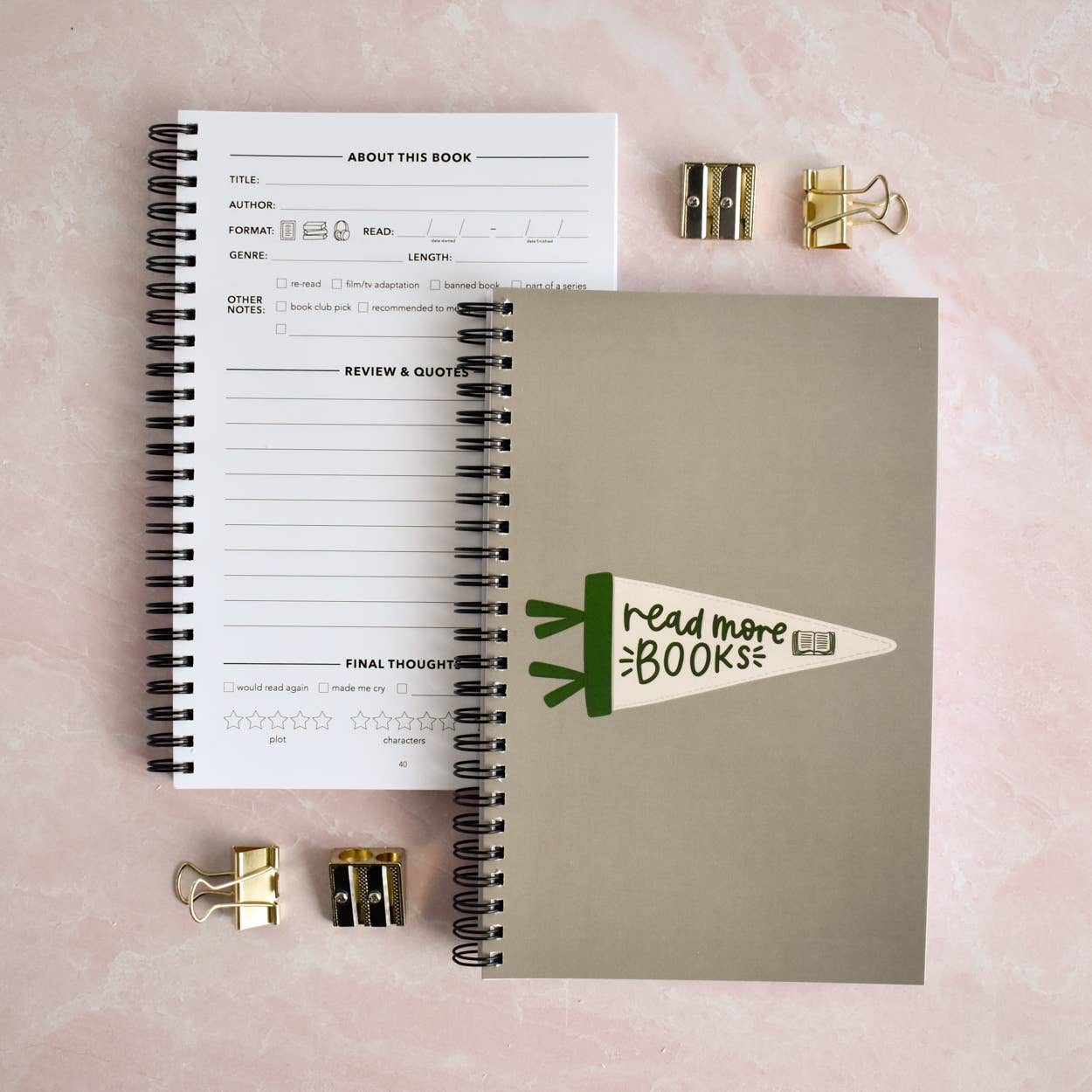 Book Review Reading Journal - Read More Books