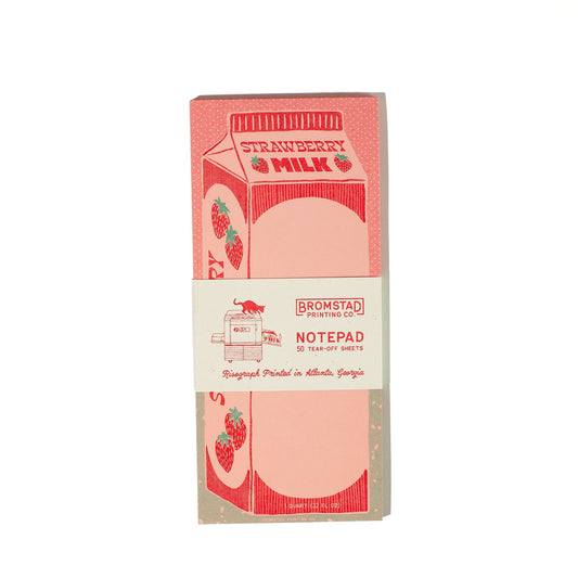 Strawberry Milk - Risograph Notepad