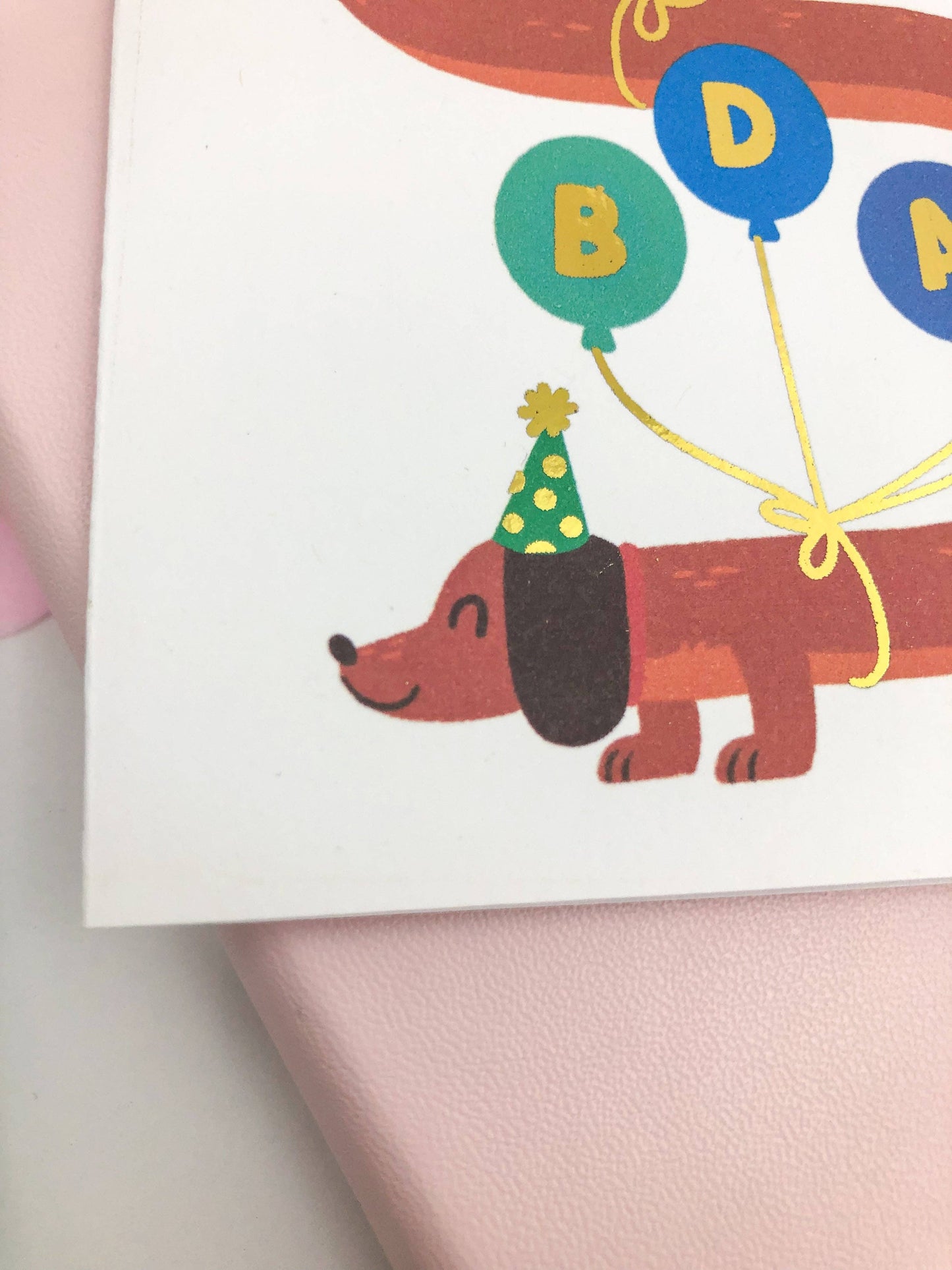 Birthday Balloons Dachschund Greeting Card