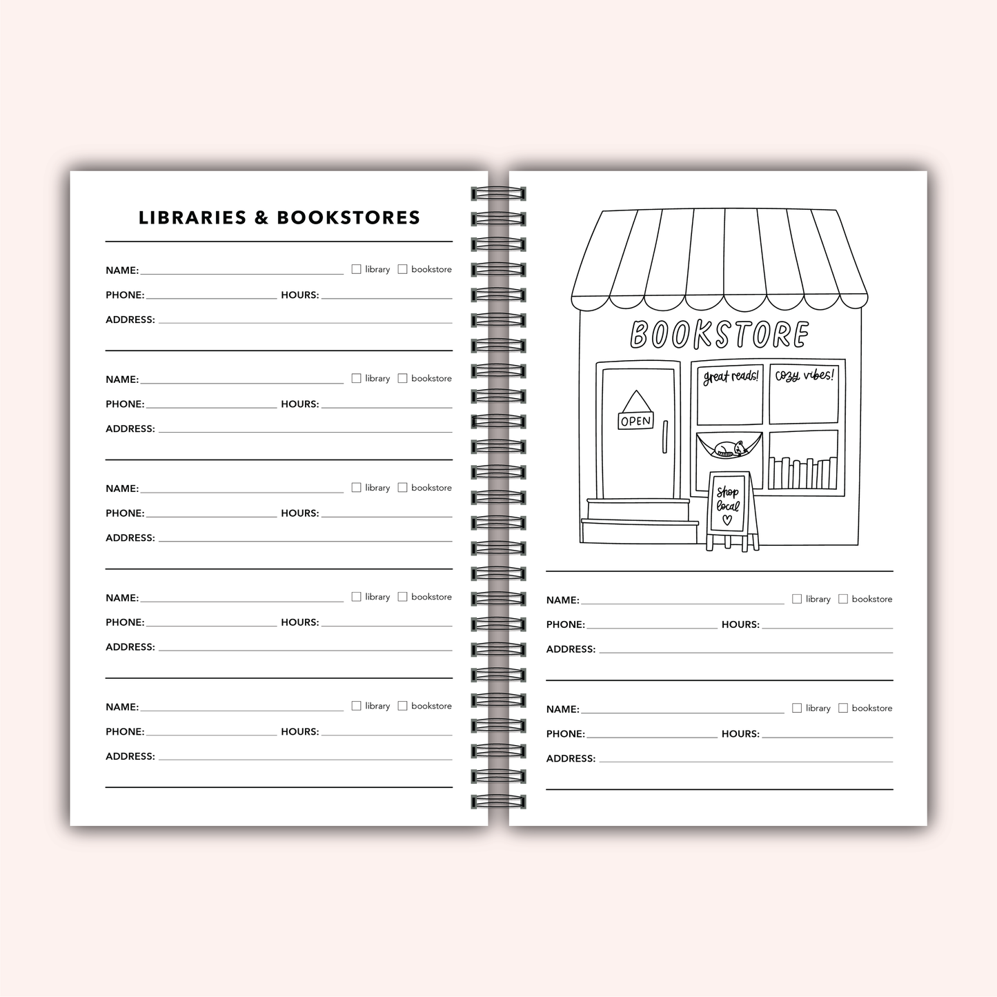 Book Review Reading Journal - Read More Books