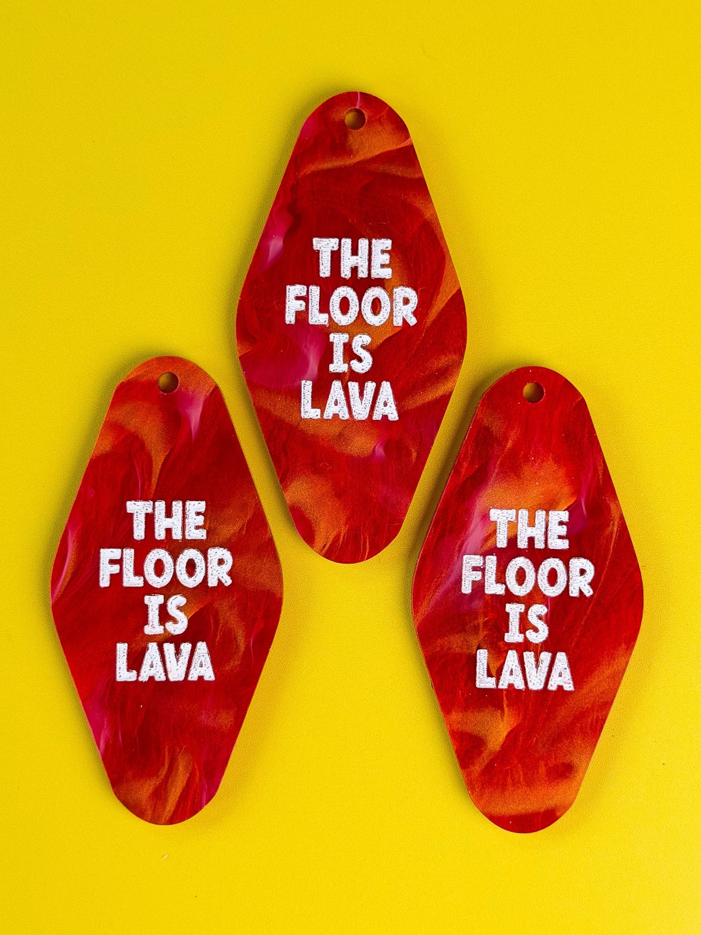 The Floor Is Lava Keychain