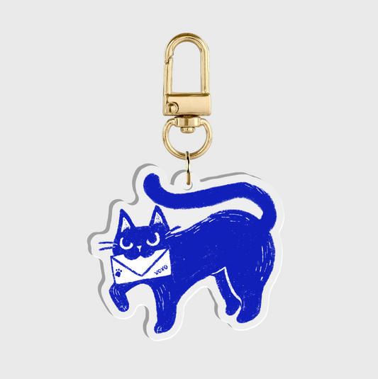 Mail Cat Keychain