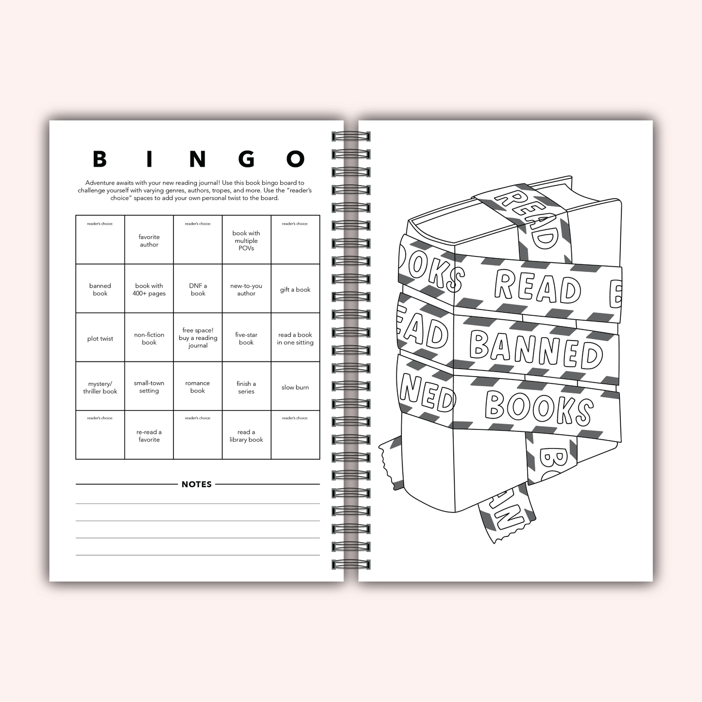 Book Review Reading Journal - Read More Books
