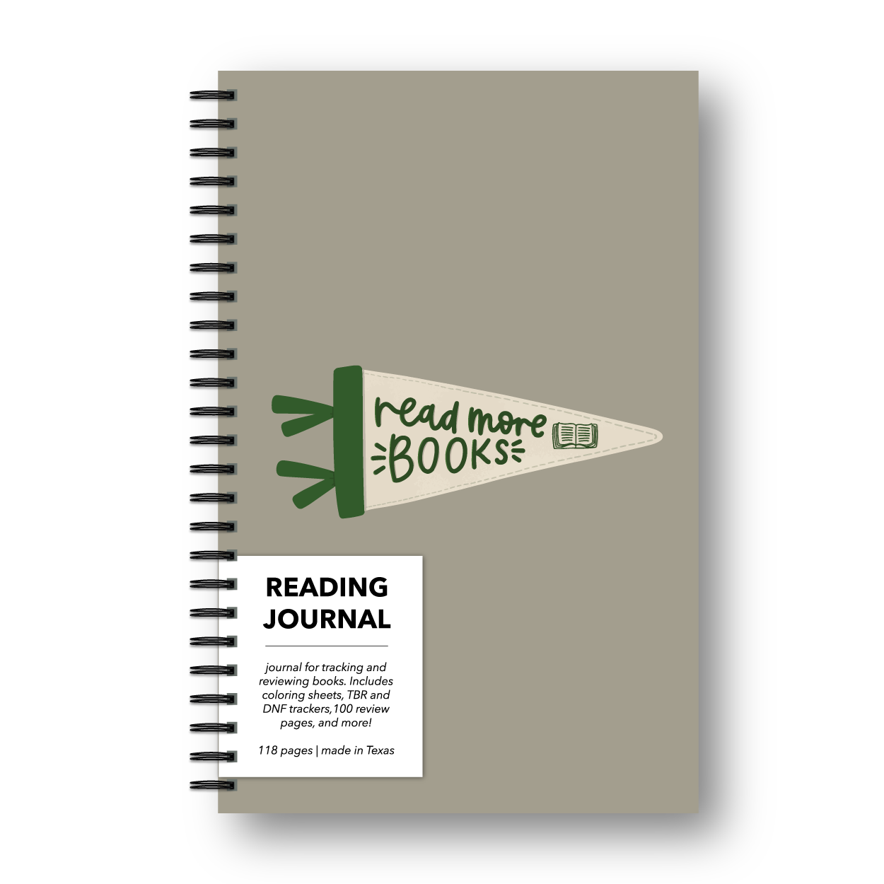 Book Review Reading Journal - Read More Books