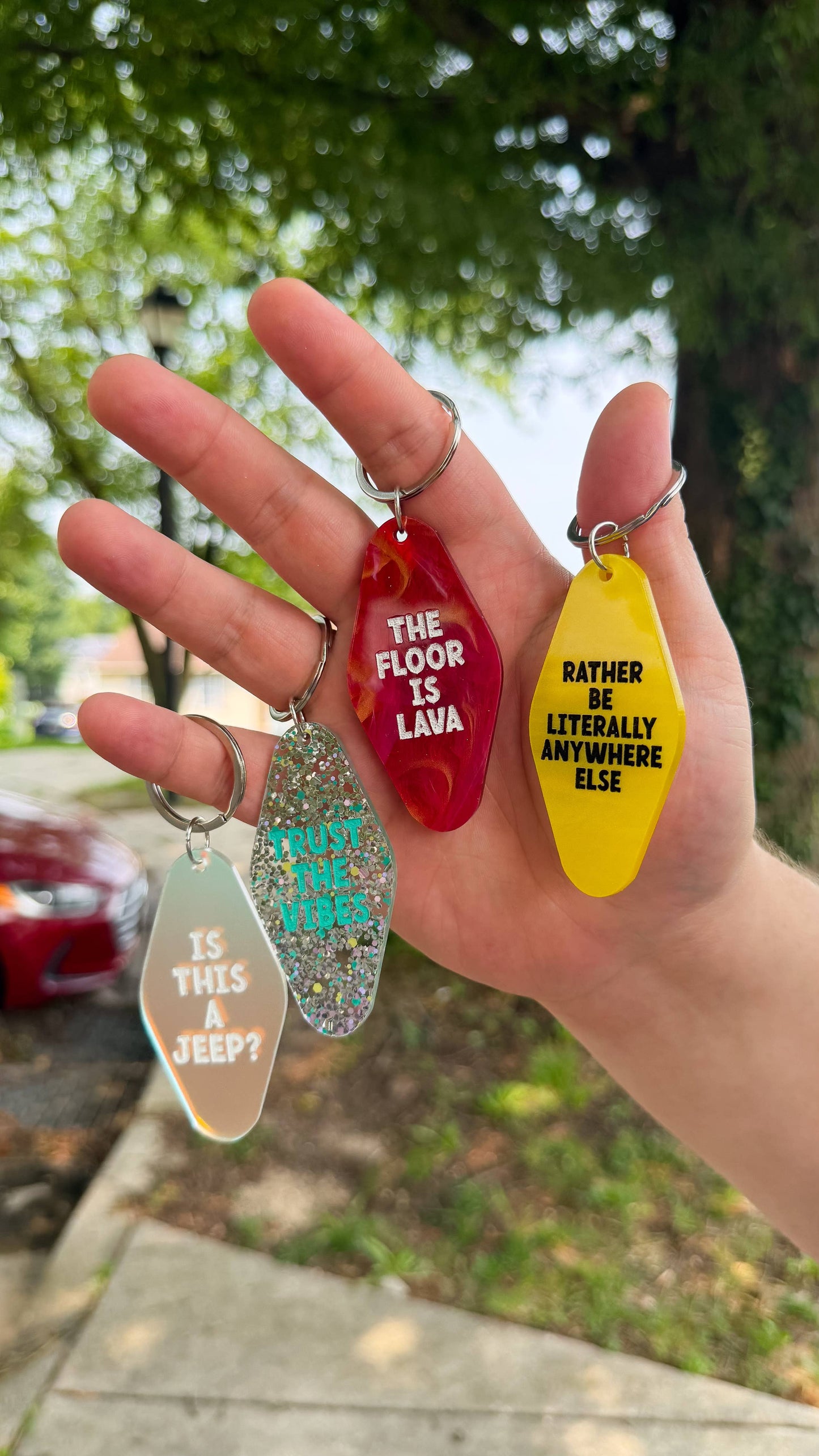 The Floor Is Lava Keychain