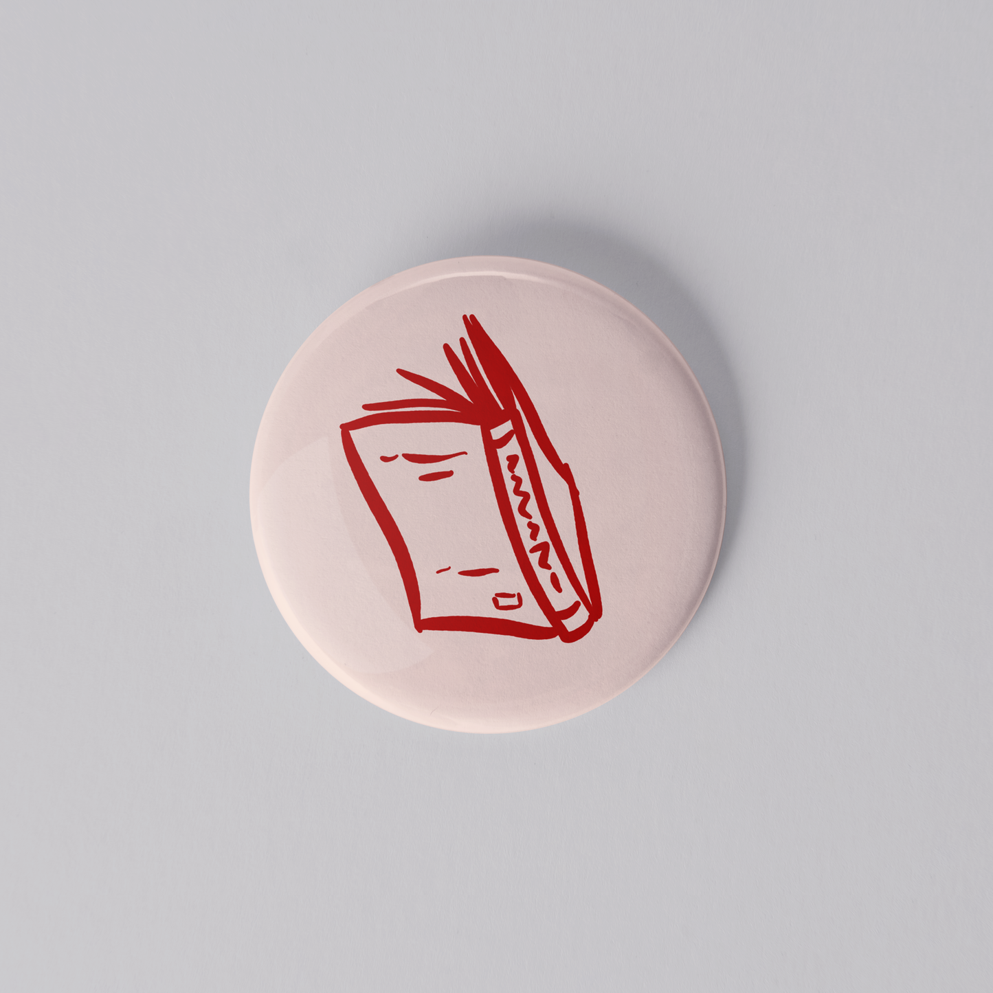 Book Girlie Glass Magnet