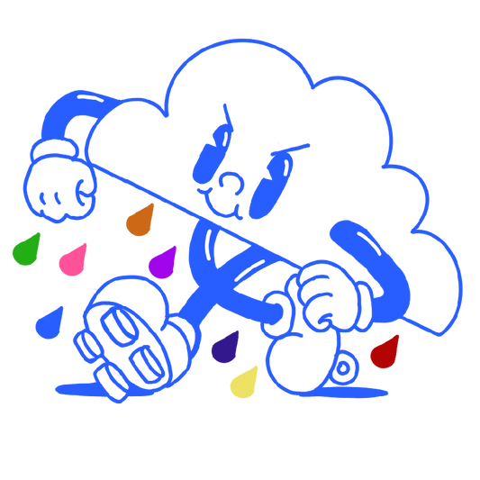 Skating Cloud Sticker