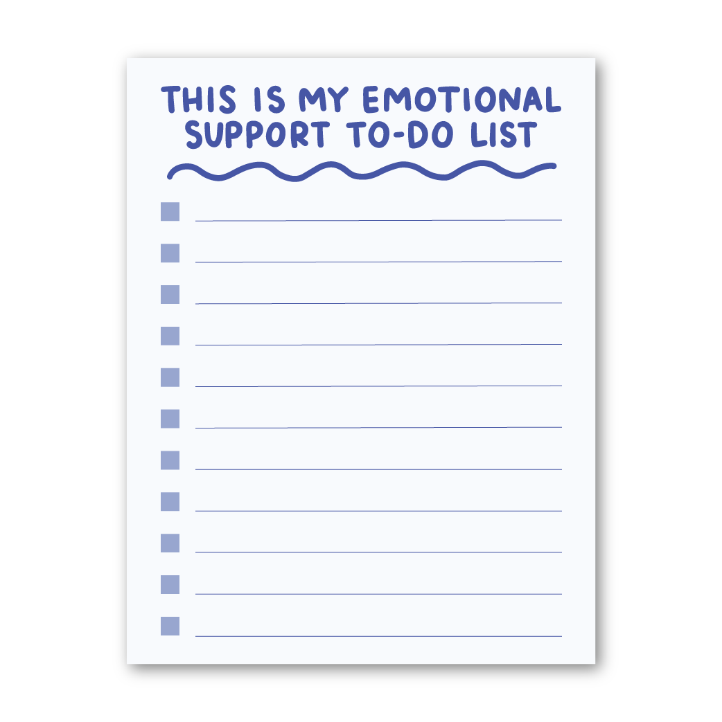 Emotional Support To-Do List Notepad