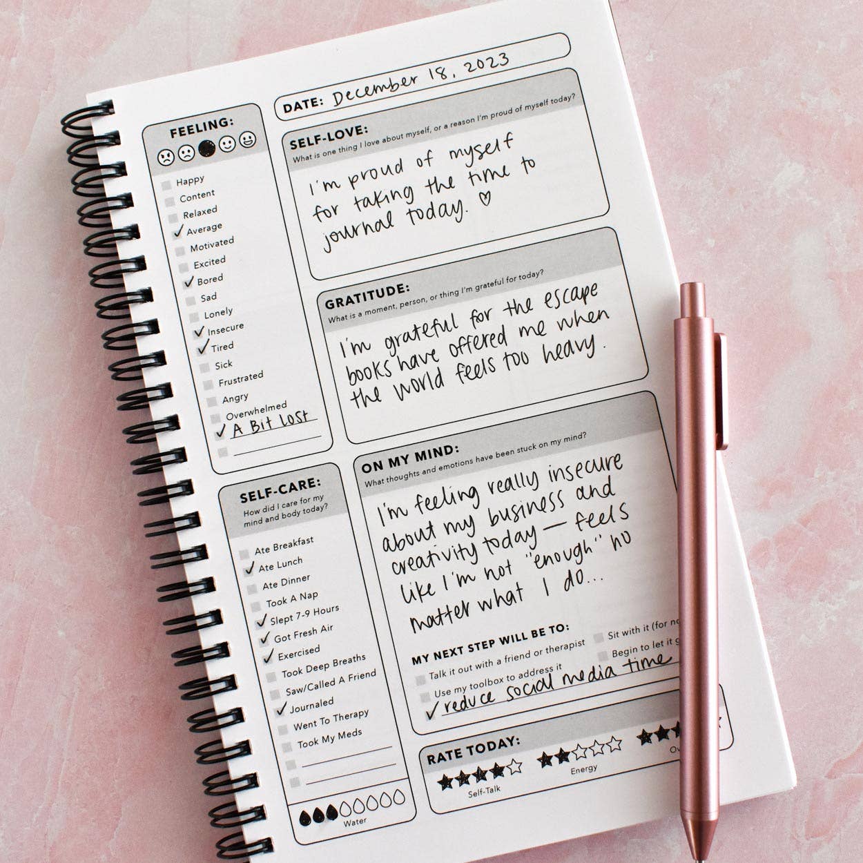 Mental Health Daily Journal - I'll Unpack This In Therapy