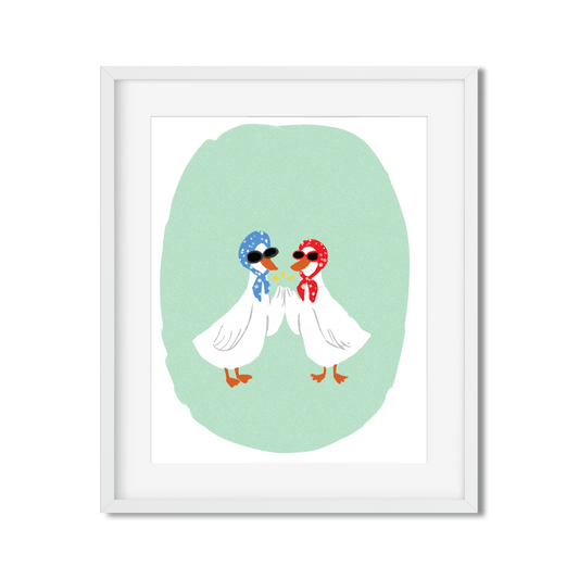 Goose Girlies - Art Print