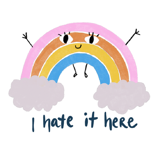 I hate it here Sticker