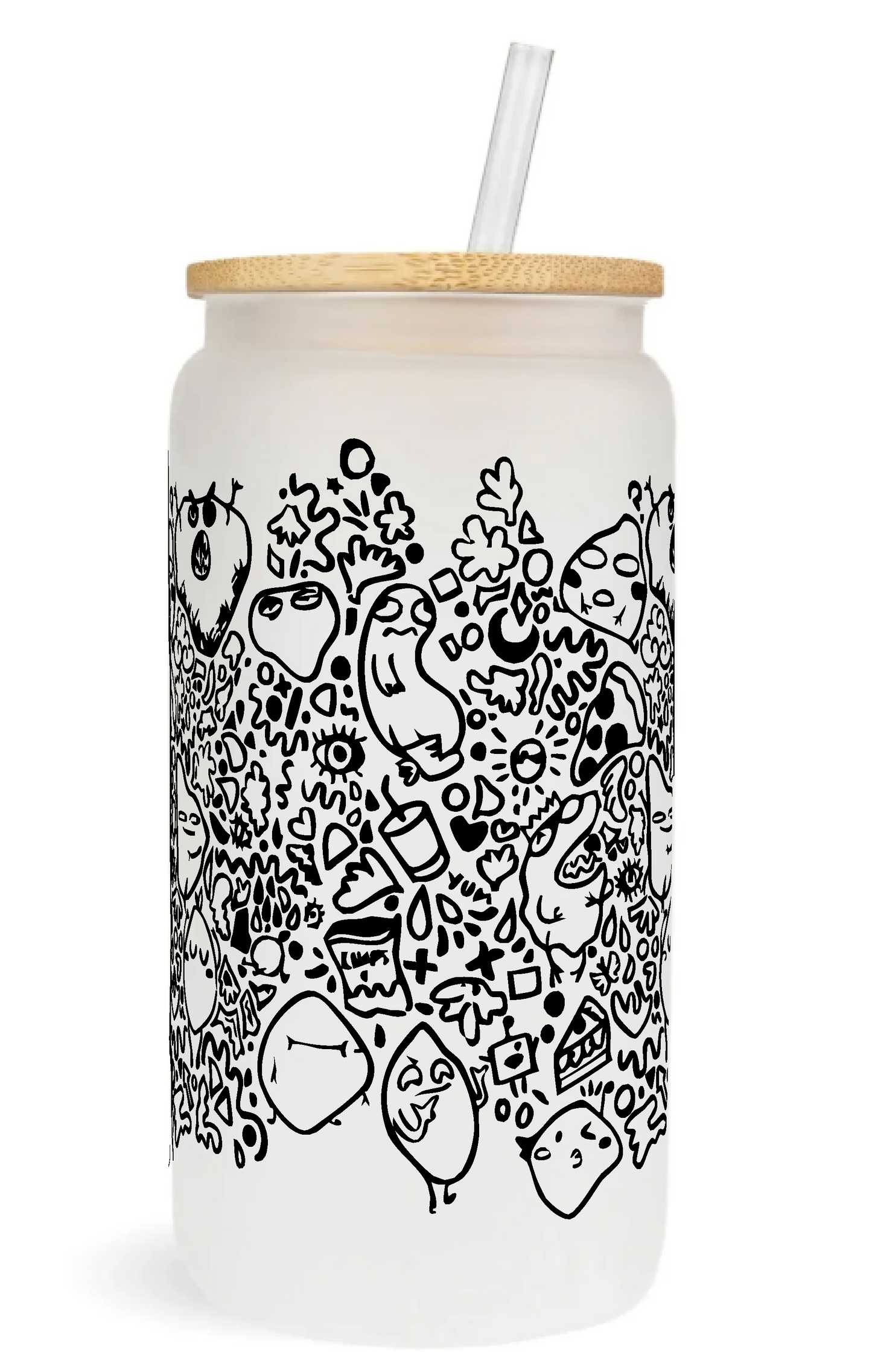 Lil Weird Guys Glass Can