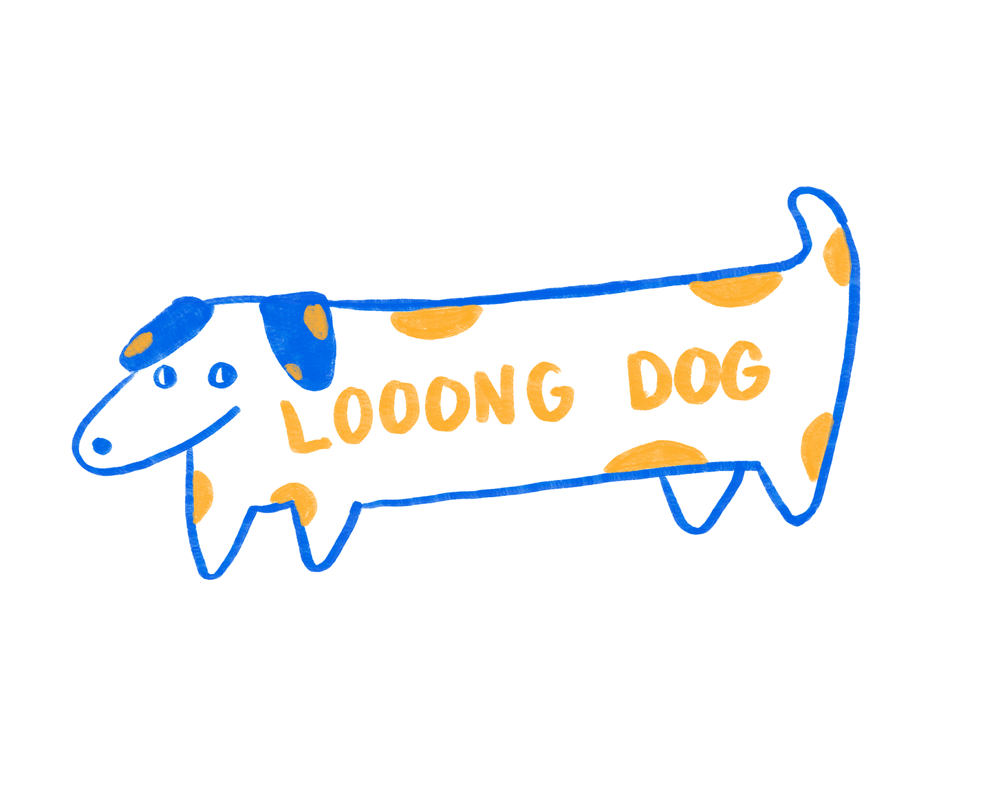 Long Dog Sticker