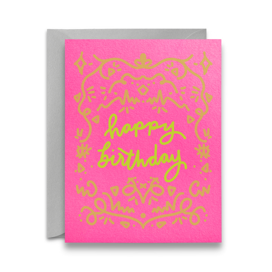 Magenta Birthday Card