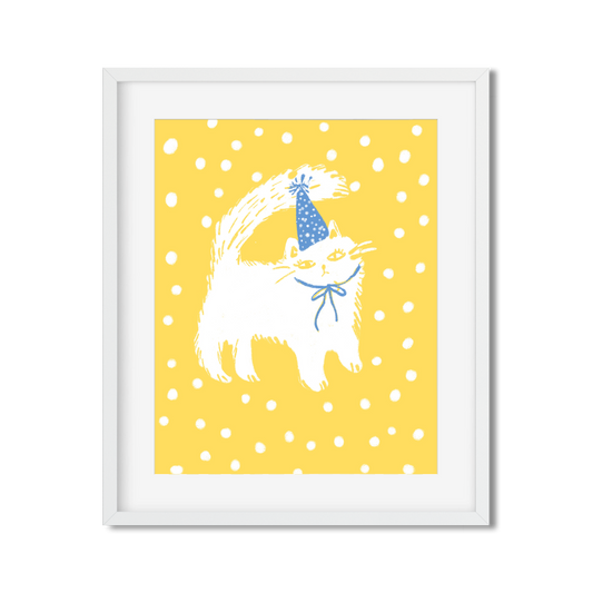 Party Cat  Art Print
