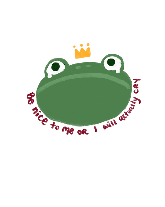 Sensitive Frog Sticker