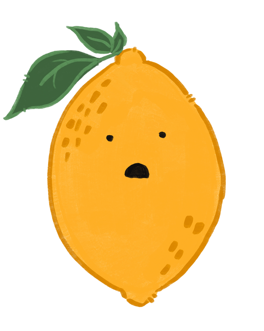 Shocked Lemon Sticker
