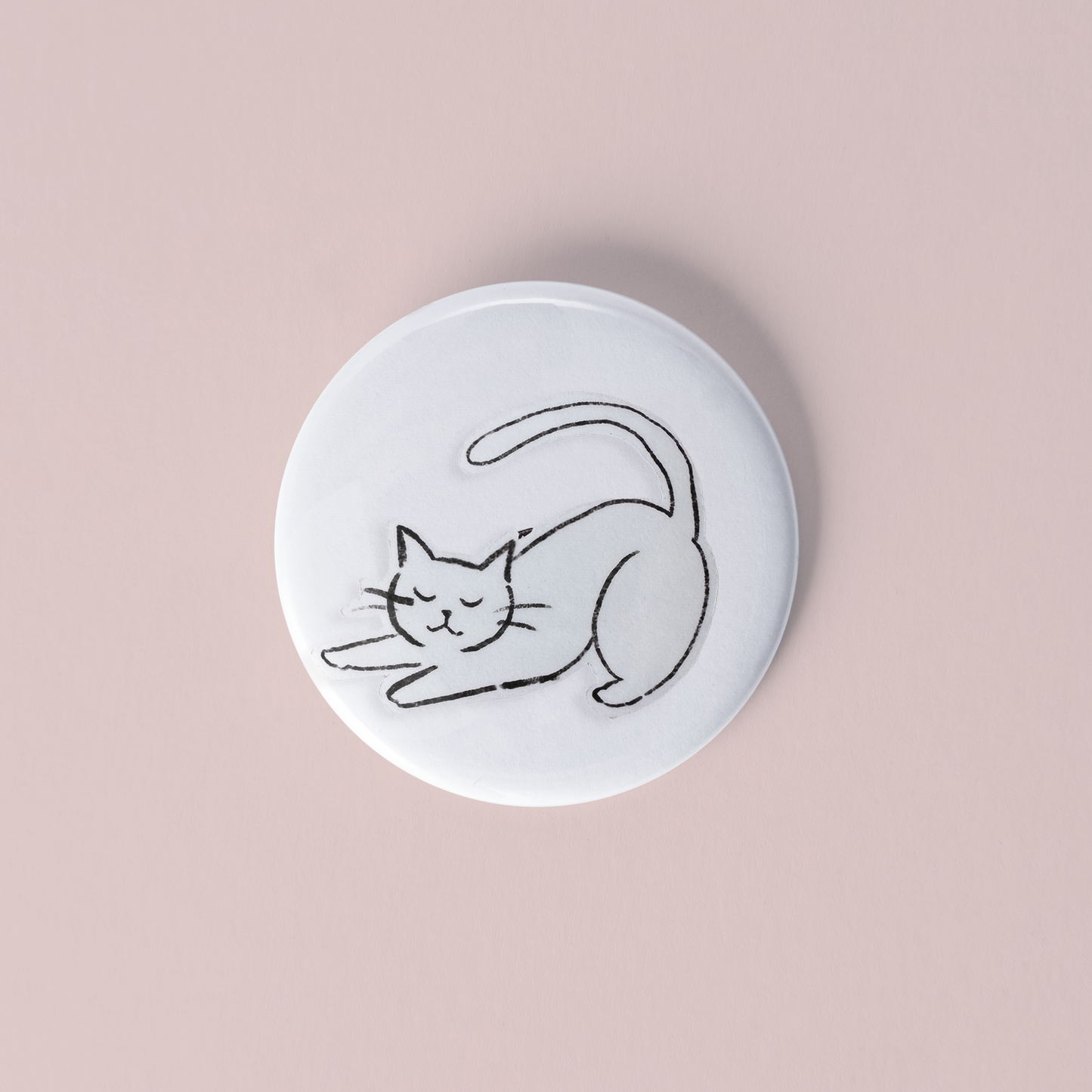 Strechy Cat Glass Magnet