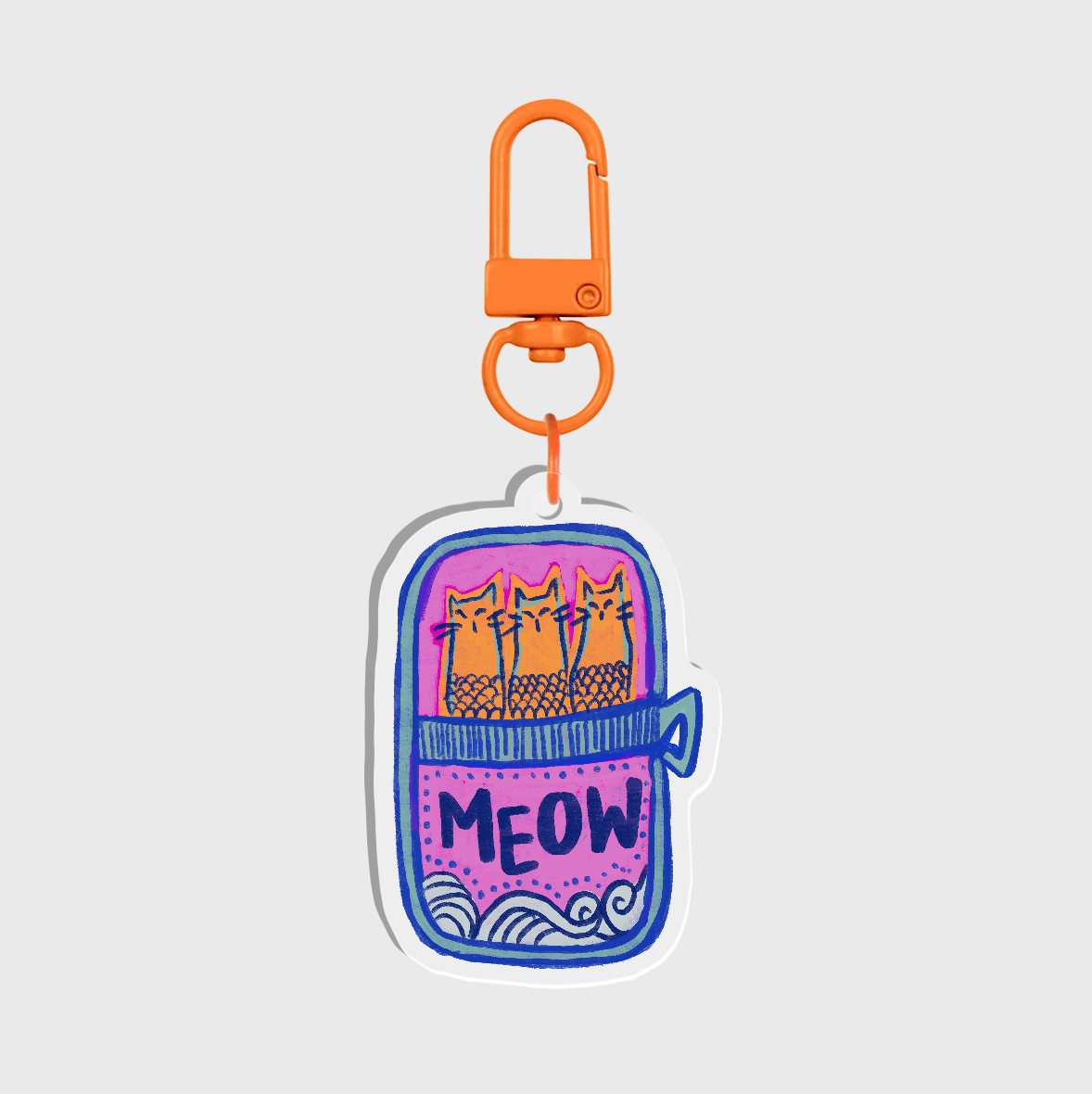 Tinned Catfish Keychain