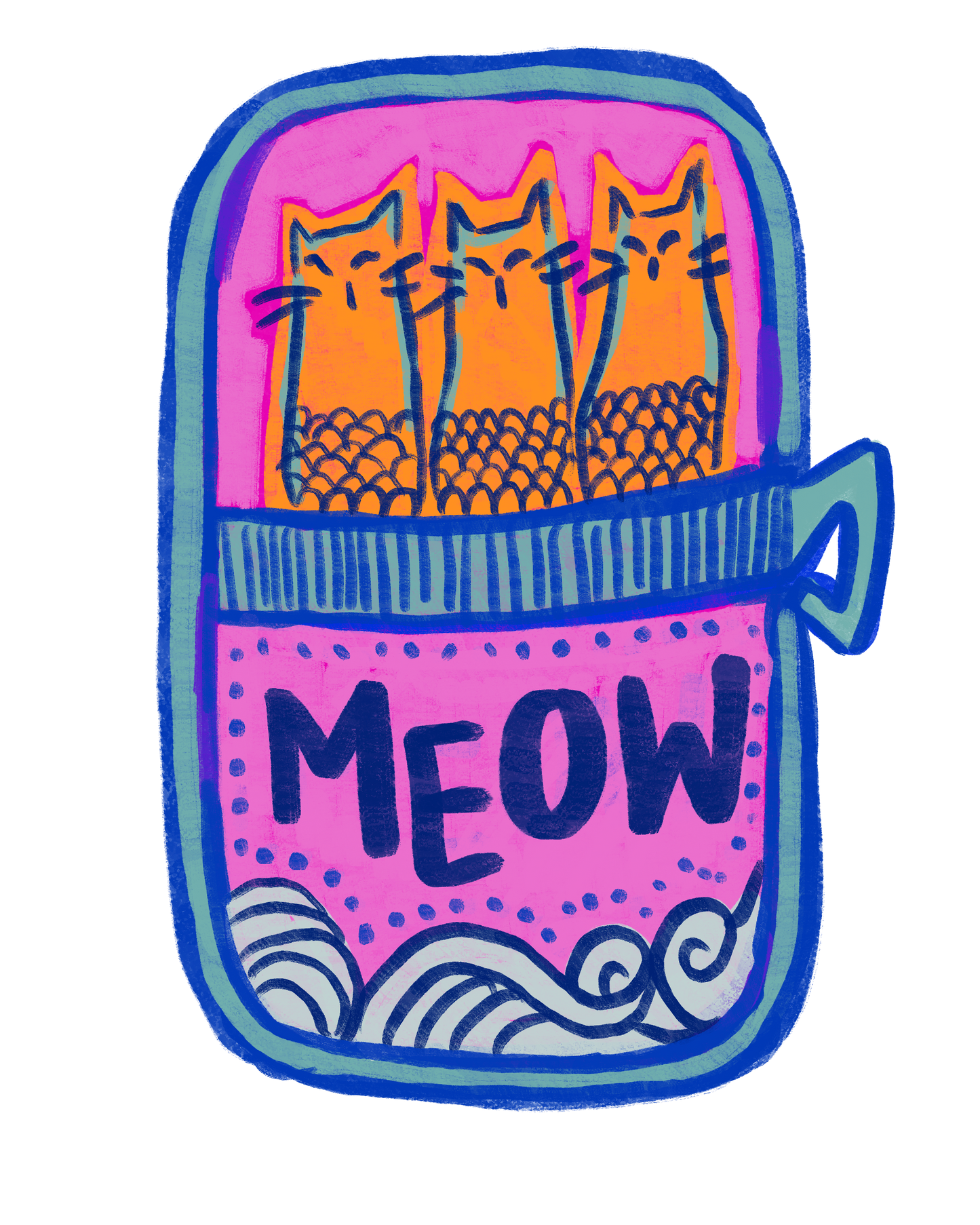 Tinned Kittens Sticker